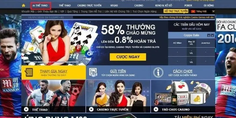 Những cái tựa game siêu hot làm nên tên tuổi cho sảnh M8BET