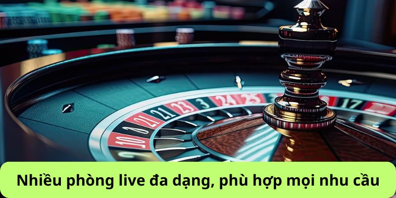 Rất nhiều phòng live tại sảnh Dream Gaming